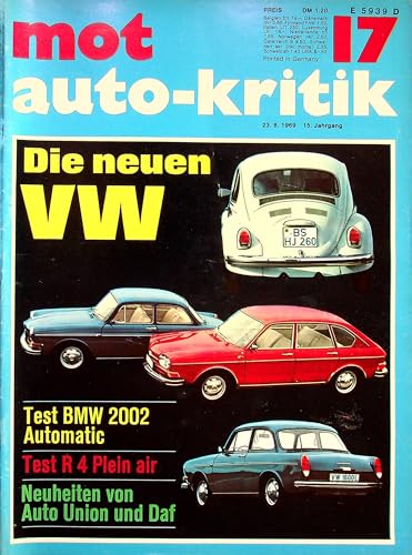 MOT 17/1969 - Historische Zeitschrift - Personalisiertes Geschenk zum 56. Geburtstag für Männer - Original Zeitschrift aus dem Jahr 1969 - Geschenkidee zum 56. Geburtstag von DAS GEBURTSTAGSGESCHENK HISTORISCHE ZEITSCHRIFTEN