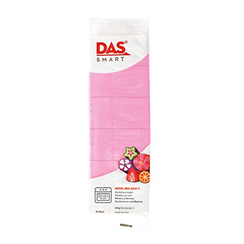 DAS Fila DAS SMART Ofenhärtende Modelliermasse, PVC-Basis, Rosa, 16 x 5,8 x 3,5 cm von DAS