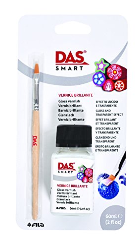 DAS Fila DAS Smart Glanzlack-Set 3290 00 Modellierwerkzeug Glanzlack und Pinsel, 19,6 x 10 x 3,8 cm von DAS