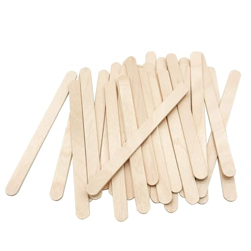 250 Stück Eis am Stiel – Naturholz-Bastelstäbchen für Bastelarbeiten, 11,4 cm Eiscreme-Sticks vielseitige Leckerli-Sticks für Lebensmittel und Handwerk von DASHUIT