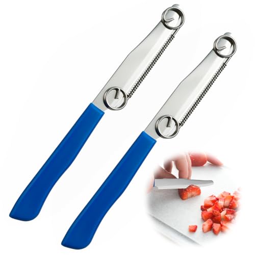 DASIAUTOEM Quick Slicing Knife, 2 Stück Sparschäler Kartoffelschäler mit Abnehmbarer Feder, 3 in 1 Multifunktions Obst & Gemüseschäler und Schnellschneidmesser, Universalschäler für Gemüse Obst von DASIAUTOEM