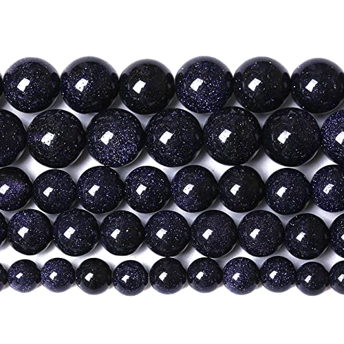 12 mm, 30 Stück blaue Sandstein-Abstandshalter für Schmuckherstellung, DIY-Armband, 1 Strang von DASUGRHWHCDS