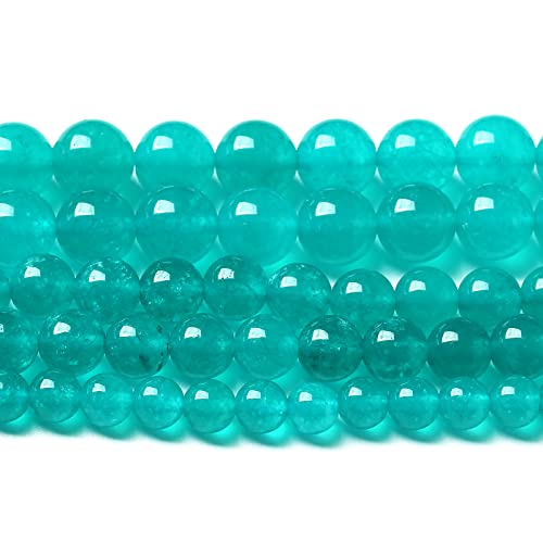 6 mm, 60 Stück natürliche blaue Amazonit-Chalcedon-Steine, Kristallperlen, lose Perlen für Schmuckherstellung, DIY, Armband, Halskette von DASUGRHWHCDS