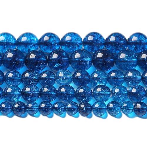 6 mm 60 Stück Naturstein-Blaubeer-Kristallperlen, Quarz-Power-Perlen für Schmuckherstellung, DIY-Armbänder von DASUGRHWHCDS