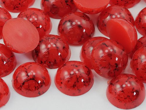 Acryl-Cabochons mit flacher Rückseite, 13 mm, Kunststoff, Edelsteine für Bastelarbeiten, Kostüme, Verzierungen, Kartenherstellung, Schmuck, Cosplay-Schmuck, 50 Stück von DASUGRHWHCDS