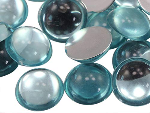 Acryl-Cabochons mit flacher Rückseite, 13 mm, Kunststoff, Edelsteine für Bastelarbeiten, Kostüme, Verzierungen, Kartenherstellung, Schmuck, Cosplay-Schmuck, 50 Stück von DASUGRHWHCDS