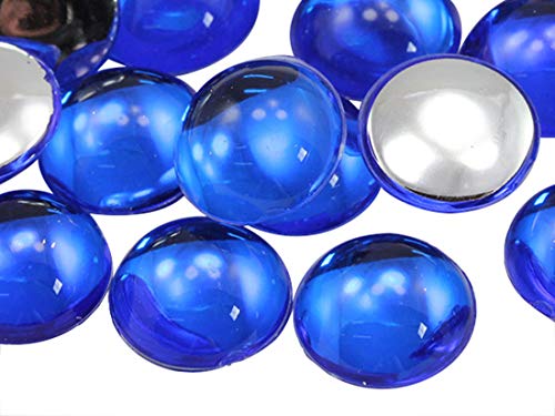 Acryl-Cabochons mit flacher Rückseite, 13 mm, Kunststoff, Edelsteine für Bastelarbeiten, Kostüme, Verzierungen, Kartenherstellung, Schmuck, Cosplay-Schmuck, 50 Stück von DASUGRHWHCDS