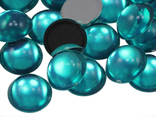 Acryl-Cabochons mit flacher Rückseite, 13 mm, Kunststoff, Edelsteine für Bastelarbeiten, Kostüme, Verzierungen, Kartenherstellung, Schmuck, Cosplay-Schmuck, 50 Stück von DASUGRHWHCDS