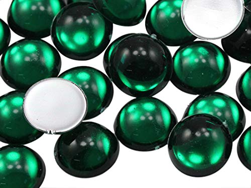 Acryl-Cabochons mit flacher Rückseite, 13 mm, Kunststoff, Edelsteine für Bastelarbeiten, Kostüme, Verzierungen, Kartenherstellung, Schmuck, Cosplay-Schmuck, 50 Stück von DASUGRHWHCDS