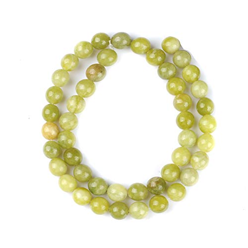 Natursteinperlen, 4 mm, chinesischer Jade-Edelstein, rund, lose Perlen, Kristall, Energiestein, Heilkraft für Schmuckherstellung, DIY, 1 Strang, 38,1 cm von DASUGRHWHCDS