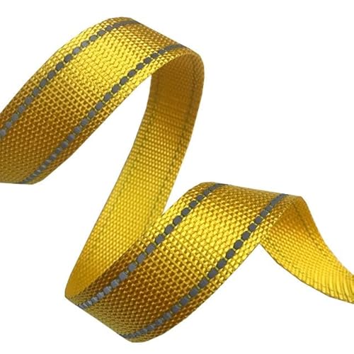 DAVALO 5 Meter 20 mm Polyester reflektierendes Gurtband Rucksackgurt Tasche Nähzubehör Haustierhalsband Handarbeit von DAVALO