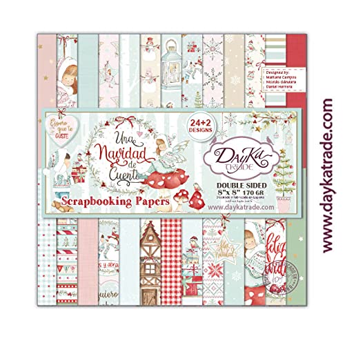 DAYKA Scrapbooking-Set mit Märchenmotiv, 20 x 20 cm von DAYKA