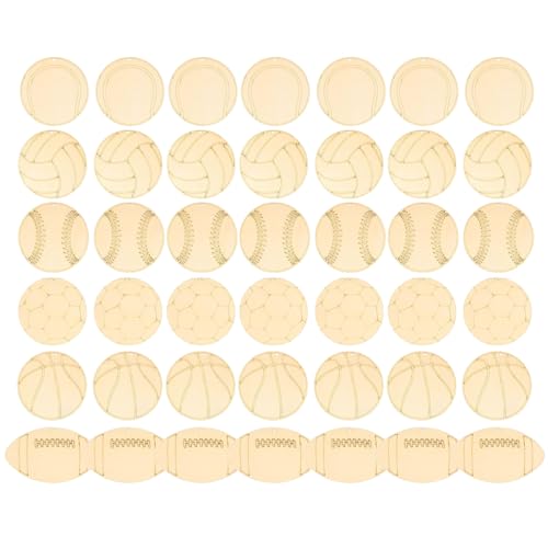 47 Stücke Unvollendete Holzscheiben Kugelform Holzscheiben Zum Malen Von Bastel Weihnachtsdekorationen von DAYnagh