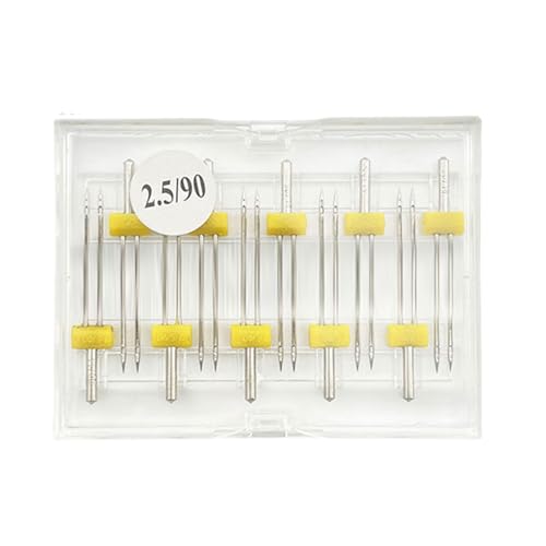 Set Von 10 Nähmaschinennadel Stretch Twin Nadel Für Haushaltsnähmaschinen Twin Nadel Für Stoffprojekt von DAYnagh