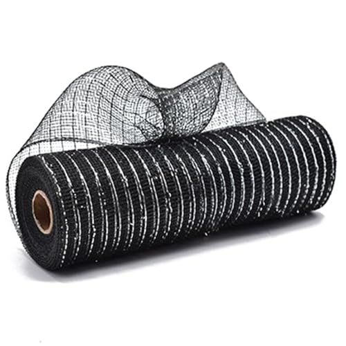 Wickeln Net Ribbon 10inchx10yard Metallic Foil Poly Net Ribbon Für Kranzfeiertagendekoration Und Verpackung von DAYnagh