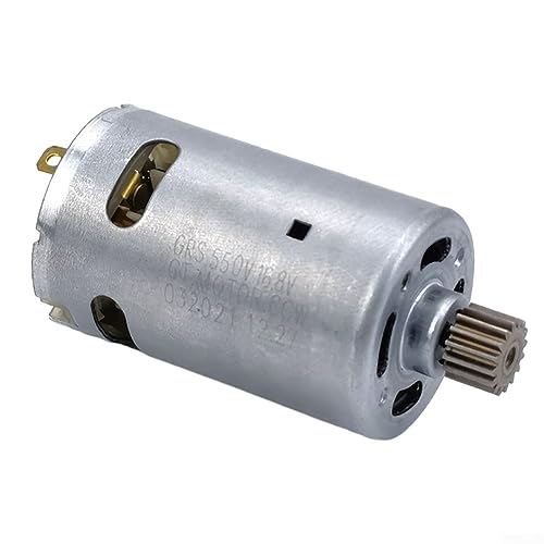 DAZZLEEX RS550 Gleichstrommotor mit 16 Zähnen, 2300 3000 U/min, mit Lüfter für Akku-Bohrschrauber (16,8 V) von DAZZLEEX