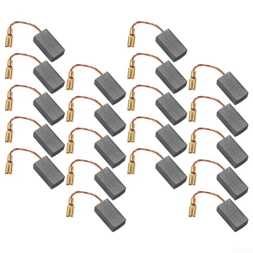 Hochwertige Kohlebürsten, 20 Stück Bürstenreparaturteile für Elektromotoren, verbessern die Motorleistung von DAZZLEEX