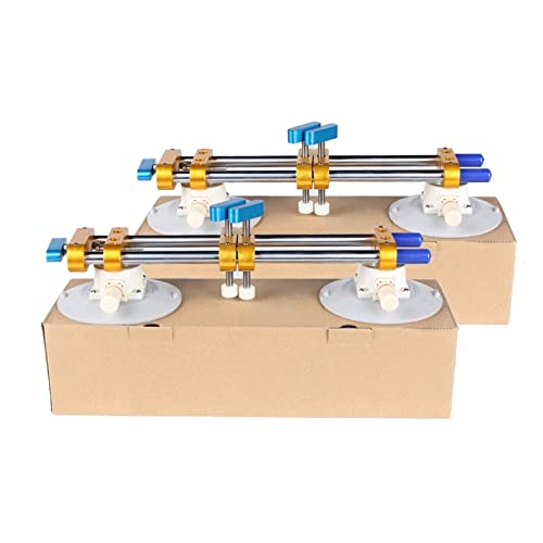 2 STÜCKE Steinnaht-Setter-Kit mit 6-Zoll-Silikon-Vakuum-Saugnäpfen for Stein-Granit-Arbeitsplatten, die nahtloses Nivellierungswerkzeug verbinden - Nahtwerkzeuge(With carton case) von DCDCD