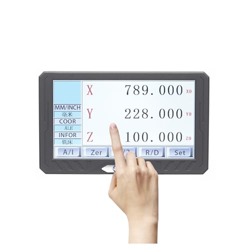 3 achsen LCD Volle Touchscreen Digital Anzeige DRO Metall Abdeckung Linear Skala Display Zähler for Fräsen Drehmaschine von DCDCD