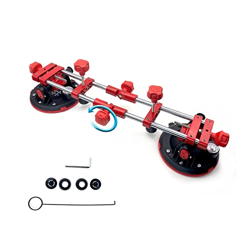 90-180-Grad-Steinnaht-Setter 8-Zoll-Vakuumsaugnapf-Setter For Spleißen Von Bodenarbeitsplatten Mit Manometer-Handwerkzeug For Quarzplatten, Granit, Stein, Marmor - Nahtwerkzeuge(Without suitcase,1 pie von DCDCD