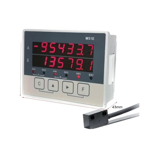 LP20E 2 Achsen Digit Display DRO Magnetische sensor magnetband verschiebung anzeige skala CNC drehmaschine maschine werkzeug holzbearbeitung(M51E-RS485) von DCDCD