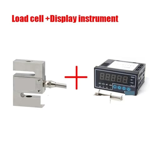 YZC-516C S Typ Wiegesensor 100kg 200kg 300kg 500kg 2000kg 1Tonne 1,5Tonne 2Tonne 1T Zugdrucksensor Gewichtssensor Wägezelle - Einfach zu verwenden(Display and 100kg) von DCDCD