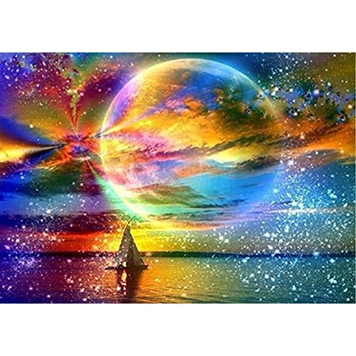 DCIDBEI 50x40CM Diamond Painting Landschaft Polarlicht Diamant Malerei 5D Meer Stickerei Eckige Steine Erwachsene Ideal Dekoration,Basteln, Malen & Handarbeiten von DCIDBEI