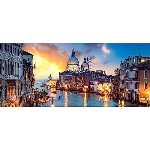 DCIDBEI Diamond Painting Italien Landschaft 110x50 cm Diamant Painting Bilder Erwachsene Landschaften Diamond Painting Ländliche Häuser Diamond Painting Mediterrane Landschaften Mosaik Bastelset von DCIDBEI