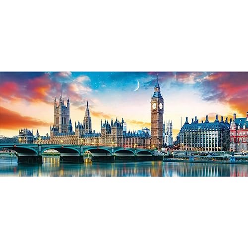 DCIDBEI Diamond Painting London 110x50 cm Diamant Painting Bilder Brücken Diamond Painting Brücke Diamond Painting Landschaft Diamond Painting Landschaft Häuser Diamant Painting Bilder Landschaften von DCIDBEI