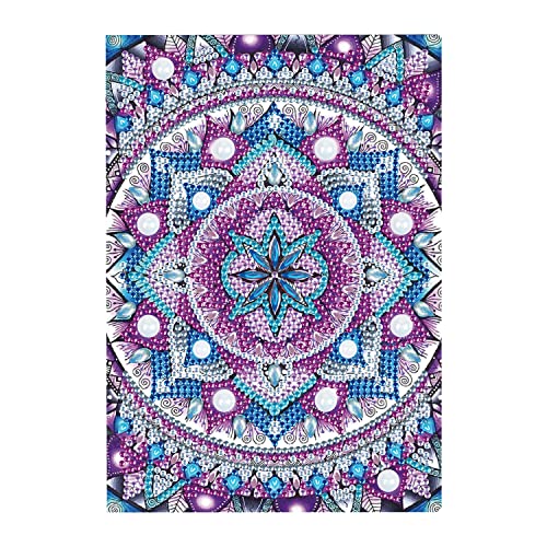 DCIDBEI Diamond Painting Notizbuch Skizzenbuch A5 Blanko DIY Notizbücher Diamant Malerei Tagebuch für Erwachsene Journal Buch Sketchbook Geschenke für Mädchen Freizeit Buch Notebook Mandala von DCIDBEI