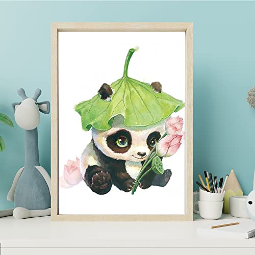 DCIDBEI Panda Baby Diamond Painting Set 5D Rund für Zuhause, Dekoration Diamant Malerei Set für Kinder Tiere Anime, Freizeit Kreativ DIY Diamond Art für Erwachsene Weihnachten,30 x 40 cm von DCIDBEI