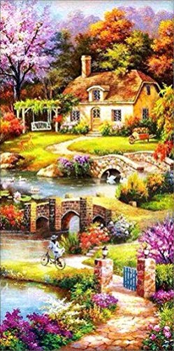 DIY 5D Diamanten Malerei Kit Große Landschaft Kristall Strass Diamant Painting Malen nach Zahlen Stickerei Kunst Kunst Cross Craft Wandtattoos Diamant Puzzles Kits Erwachsene Home Küche Dekor 45x85CM von DCIDBEI