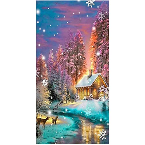 Diamond Painting Quadratische Steine Groß 40x75 cm DIY Diamant Malerei Painting by Number Kit 5D Diamond Painting Landschaften und Berge Diamant Painting Weihnachten Puzzle Strass Stickerei Kreuzstich von DCIDBEI