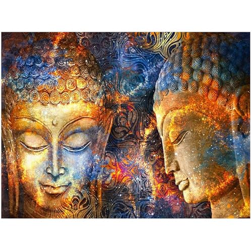 Square 5D Diamond Painting Set Full Groß Buddha 50x40cm Diamant Malerei Kit Diamant Painting Bilder DIY Diamant Painting Diamanten nach Zahlen Diamant Kunst Handwerk Diamant Bilder für Heimdekor von DCIDBEI