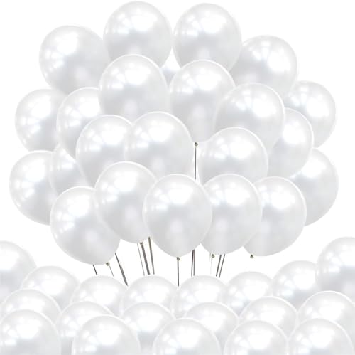 DCNIYT 20pcs 30.5 cm Pearl White Latex Balloons for Valentine's Day Wedding Birthday Party Decoration Balloons von DCNIYT