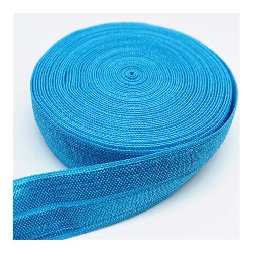 DCNIYT Elastisches Band, 15 mm, 20 mm, 25 mm, zum Nähen, Spitzenbesatz, Taillenband, Kleidungszubehör (Himmelblau, 15 m von DCNIYT