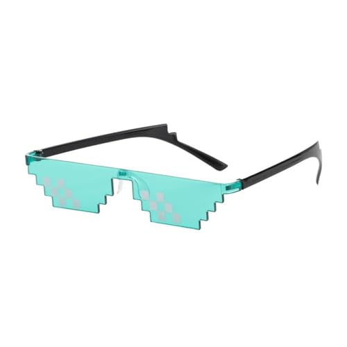 DCNIYT Mosaik-Sonnenbrille, Trick-Spielzeug, Thug Life Brille, Pixel, Schwarz, Mosaik, Sonnenbrille, coole Witze, lustiges Spielzeug (C1) von DCNIYT