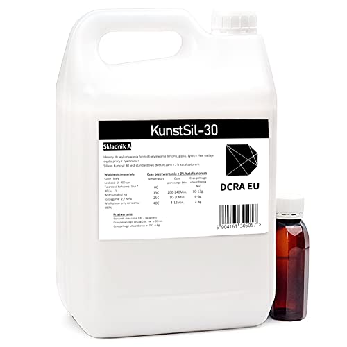 Kunstsil-30 5 kg | Premium Dubliersilikon | Abformsilikon | Silikon-Kautschuk | zur Herstellung von Silikonformen mit Epoxidharz, Gips, Wachs uvm. | DIY 5 kg von DCRA