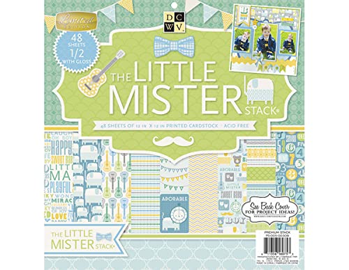 Diecuts mit Blick Papier Stapel 12 Zoll x 12 Zoll 48 kg-Little Mister von DCWV