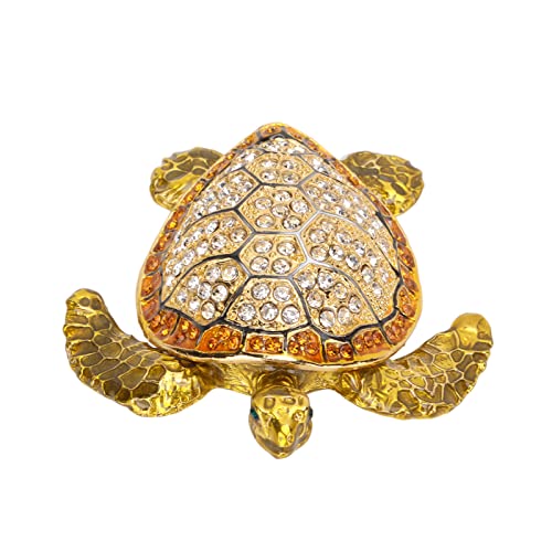 DCYEQRQ Schildkröte Trinket Schmuckschatulle, Handgemalte Schildkröte Schmuckschatulle für Schmuck Lagerung für Wohnkultur von DCYEQRQ