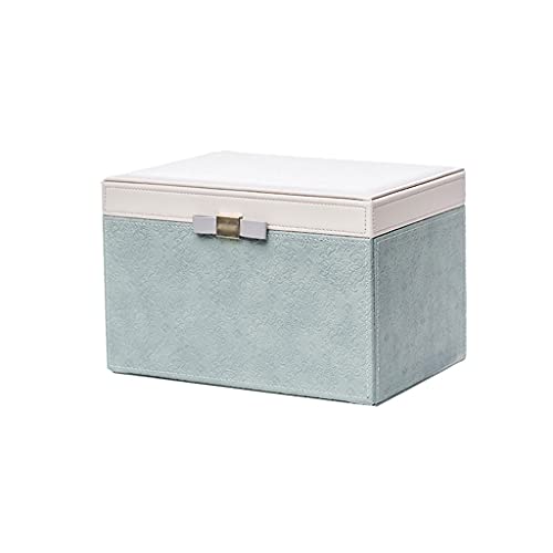 DCYEQRQ Schmuck-Organizer-Box aus Polyurethan, kortikale Schmuckschatulle mit Spiegel, hochwertige, luxuriöse massive Schmuck-Aufbewahrungsbox, Schmuckschatulle für Frauen und Mädchen, luxuriöses von DCYEQRQ