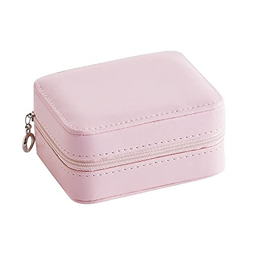 DCYEQRQ Schmuckbox Reisen Schmuckschatulle Organizer für Damen Schmuckaufbewahrungsbox Tragbare Kunstleder für Ringe Ohrringe Halsketten Armbänder von DCYEQRQ