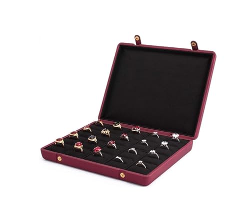 DCYEQRQ Schmuckschatullen 2 in 1 Schmuckschatullen für Mädchen Frauen Ringhalter Organizer mit abnehmbarem Deckel, stapelbare Schmuck Schmuck Zubehör von DCYEQRQ