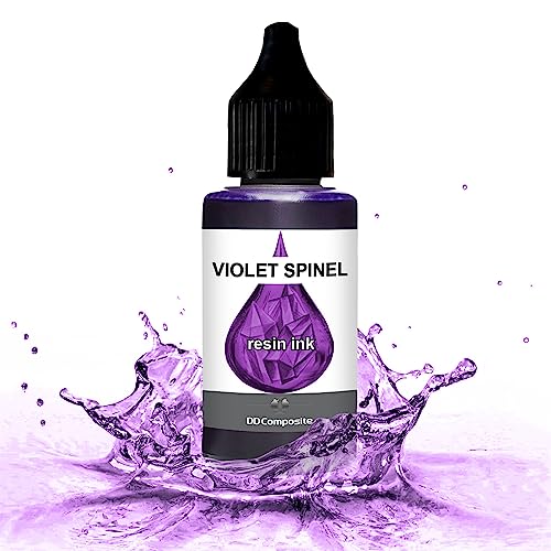 DD Composite Resin Inks Tinte Fluid Art Alkohol Ink hochkonzentriert Epoxidharz Kunst Design River Table Dish-Art, Menge:30ml, Resin Ink Color:VIOLET SPINEL von DD Composite