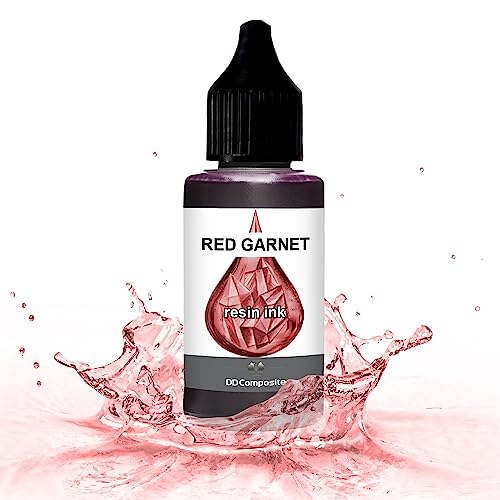 DD Composite Resin Inks Tinte Fluid Art Alkohol Ink hochkonzentriert Epoxidharz Kunst Design River Table Dish-Art, Menge:100ml, Resin Ink Color:RED GARNET von DD Composite