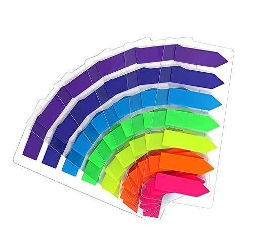 Haftmarker Haftstreifen Haftnotizen Beschreibbare Etiketten Seite Marker Transparent Plastik Film Haftnotizen Durchsichtig Index Tabs Flaggen Sticky Notes Plastik Lesezeichen - 5 Set （980 Stücke） von DDSHUN