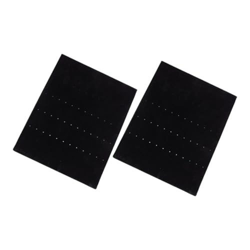 DEARMAMY 1 Satz Schmuckständer Aus Samt Für Ohrringe Schmuckausstellungsstand Präsentationsständer Für Ohrringkarten Staffelei-pads Ohrring-organizer-fach Armbandständer Black Flanell 2st von DEARMAMY