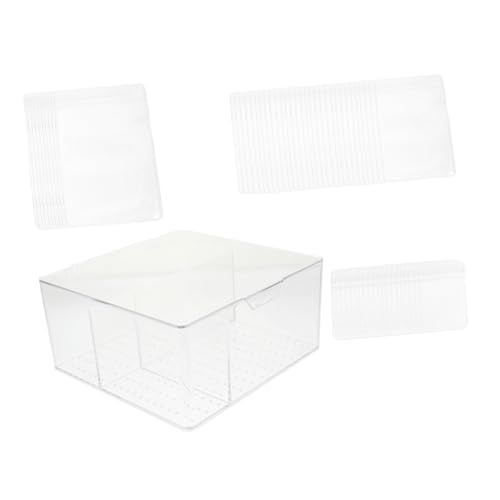 DEARMAMY 1 Set-box Anti-oxidations-schmuckschatulle Fach Acryl-schmuck-organizer Wasserdichte Schmuckbeutel Oxidationsbeständiger Schmuckbeutel Ohrringbehälter Transparent Pvc von DEARMAMY