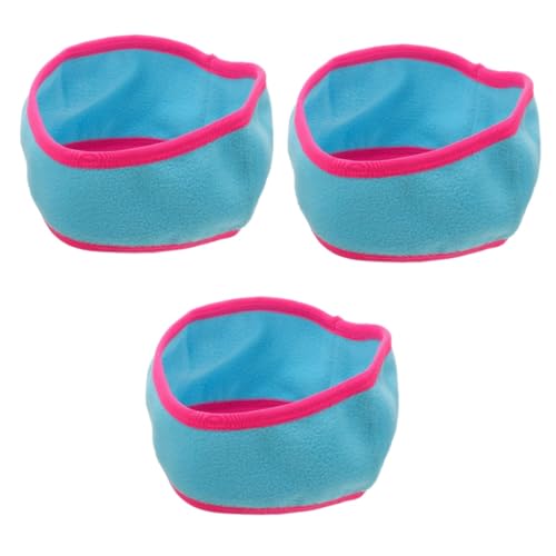 DEARMAMY 3St Winddichte und warme Ohrenschützer für den Außenbereich Ski-Ohrband-Stirnband Fleece-Ohrwärmer Schutz Lärm ohrenwärmer ear warmers schützende Muffen Sport Stirnband Plüsch Blue von DEARMAMY