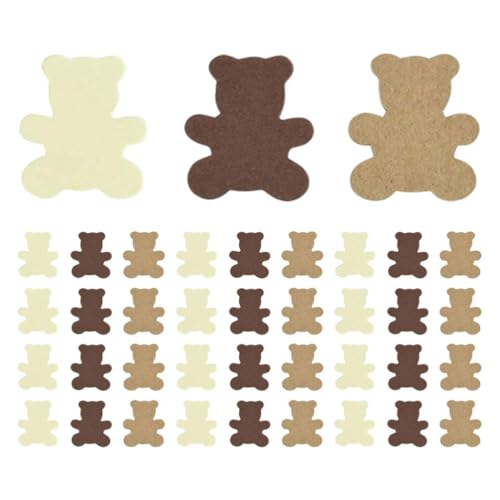 DEARMAMY 500Pcs Paper Confetti Bär Geformte Konfetti Babyparty Neutral Party Dekorationen Bären Themen -Tischdekor Für Baby Streuer Geburtstagsfeier von DEARMAMY